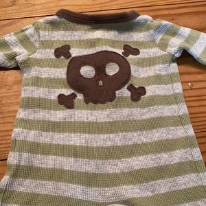 Skull and Crossbones Thermal Onesie